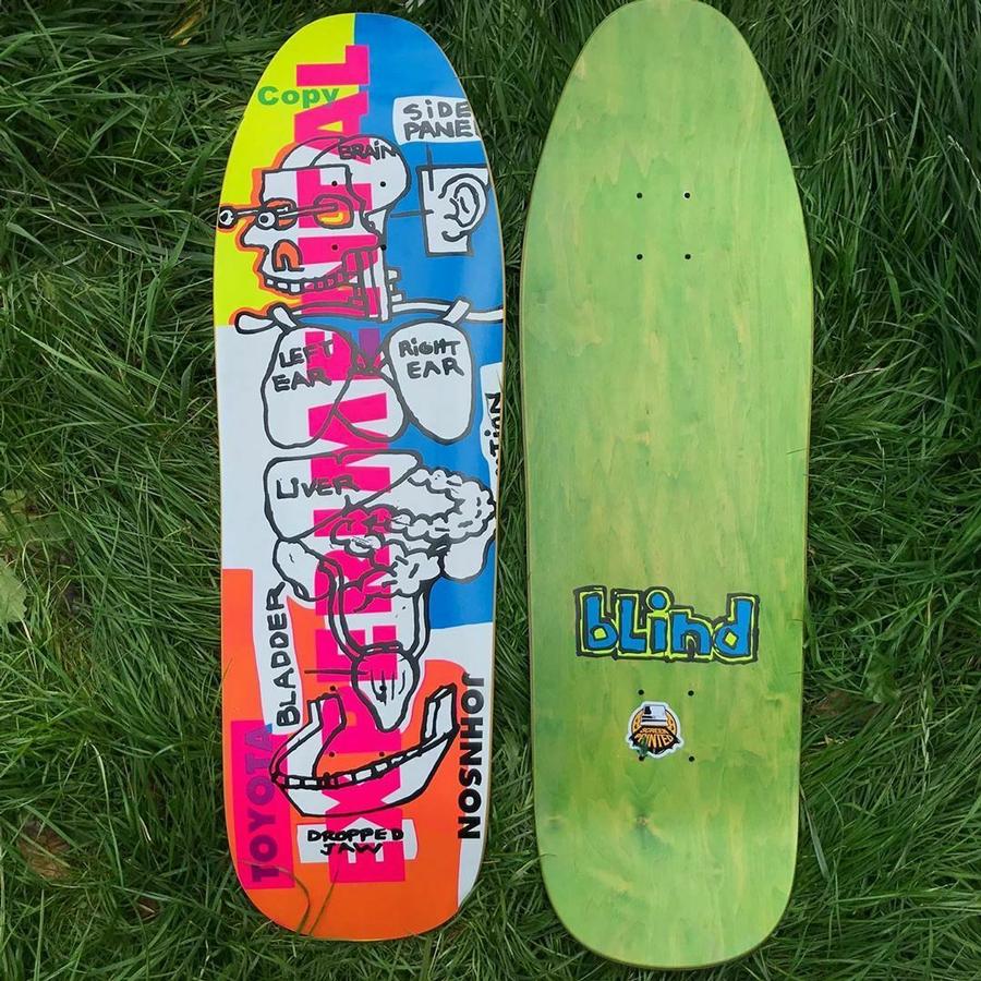 Blind Rudy Johnson Experimental Screen Printed Deck Decks Shaped Decks at TriStar Skateboards