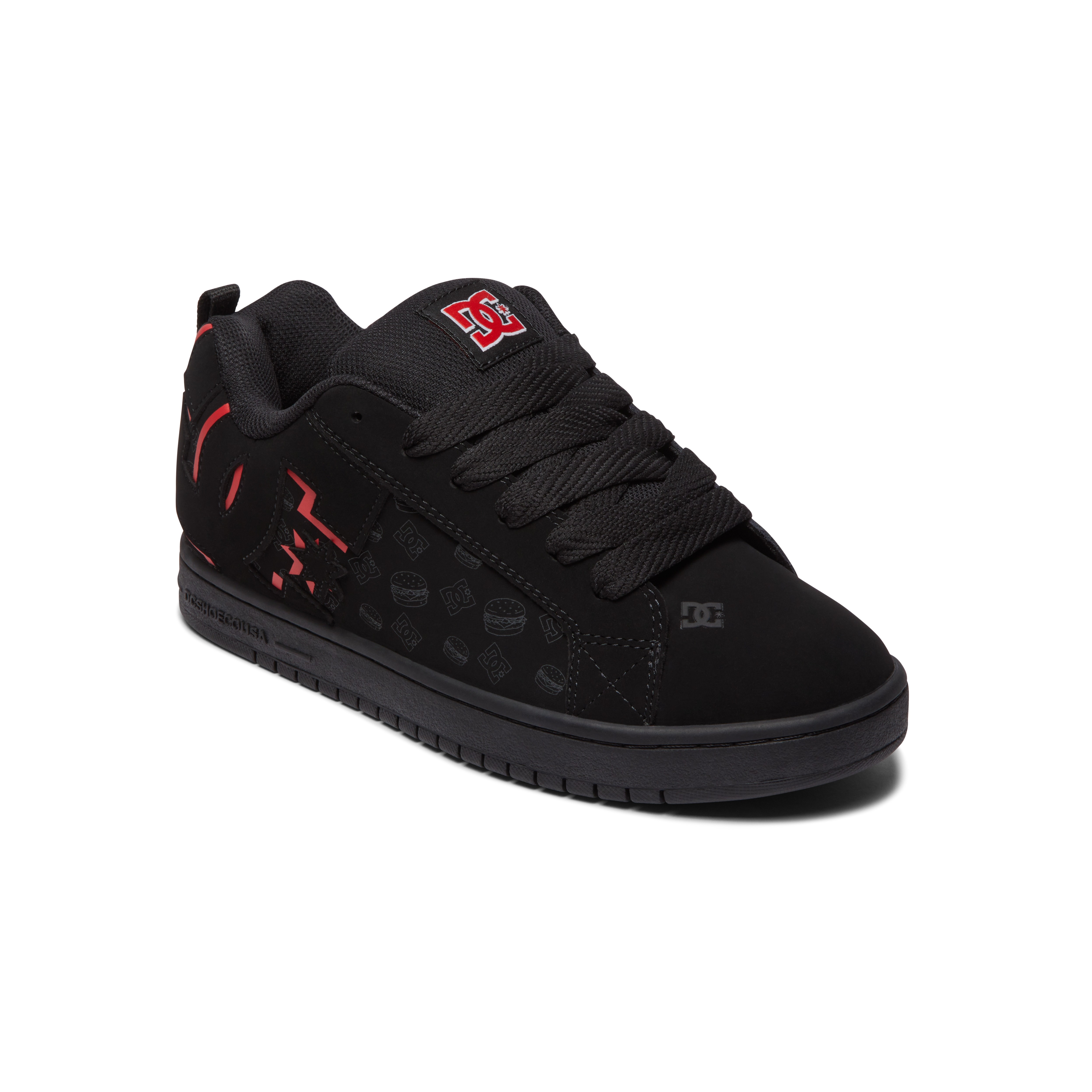 DC Bobs Burger Court Graffik Black/Red Mens at Tri-Star Skateboards
