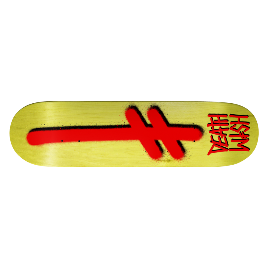 Deathwish Gang Logo Veneers Deck Pop Shape At Tri Star Skateboards