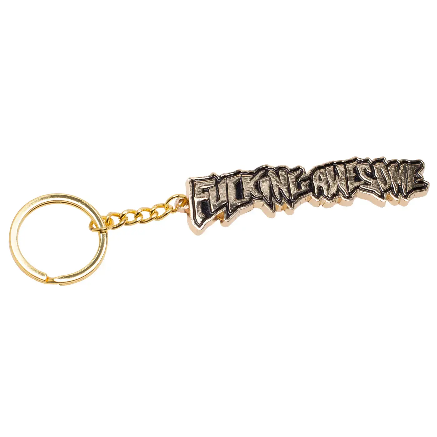 Fa World Fucking Awesome Gold Stamp Keychain