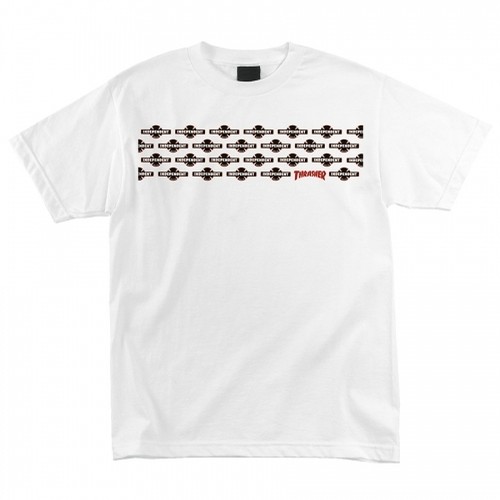 Thrasher Pentagram Cross S/S White Tee