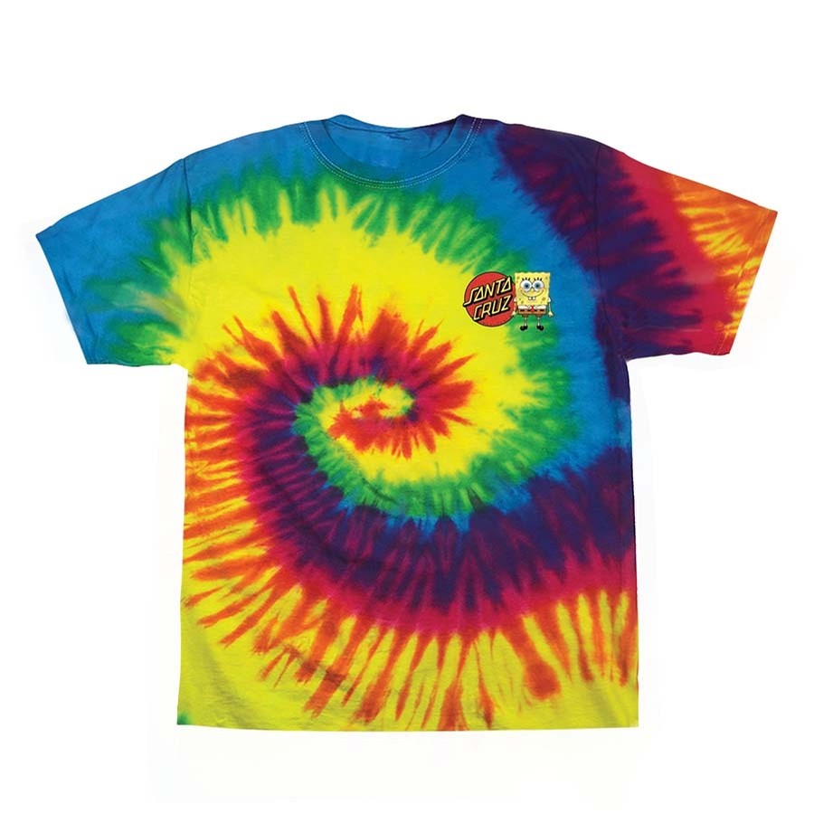 Santa Cruz Spongebob Hand S/S Reactive Rainbow Youth Tee ...