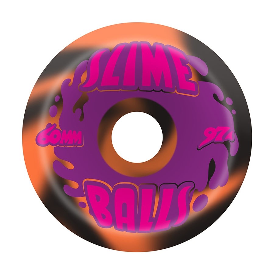 Splat Black Orange Swirl 97A