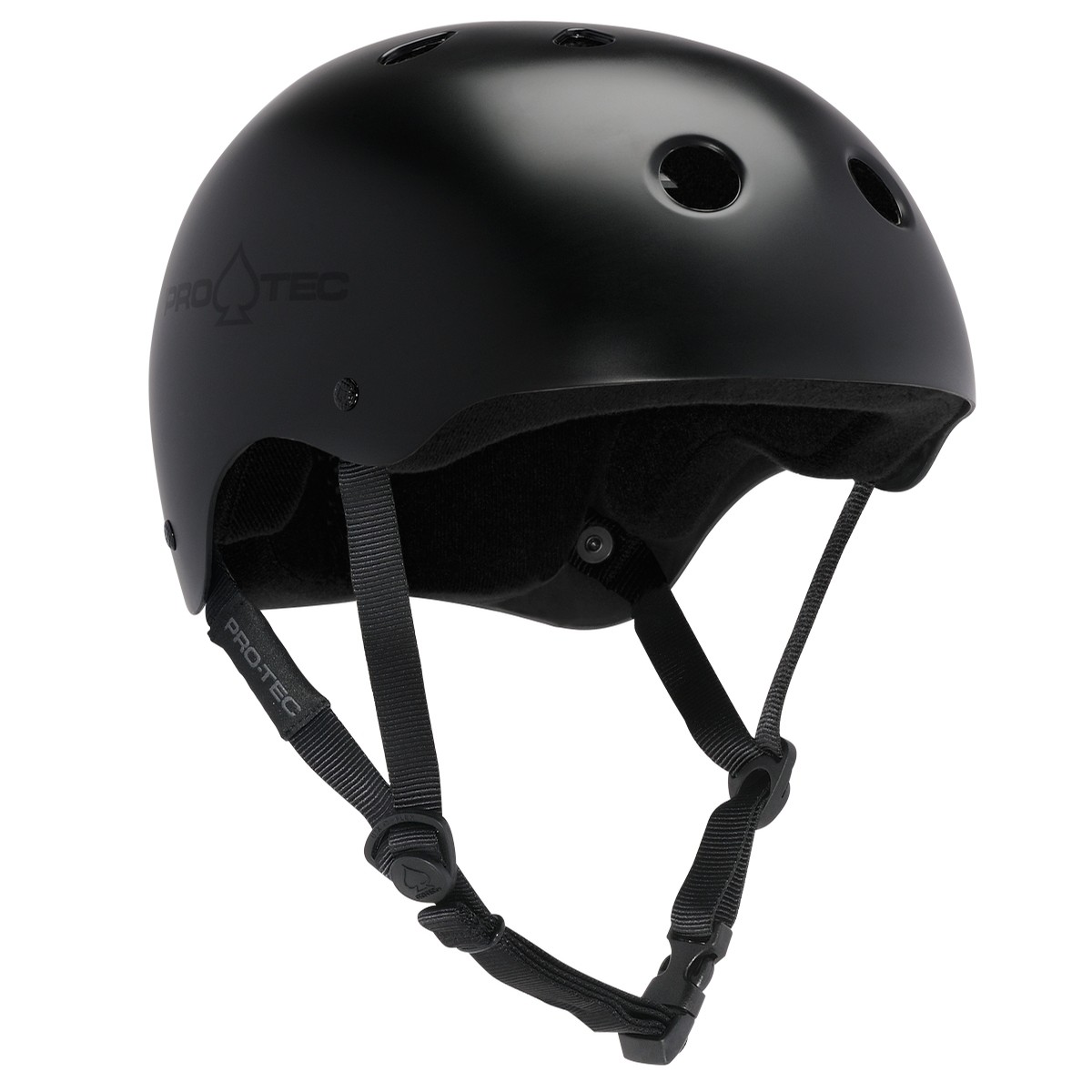 ProTec Classic Skate Satin Black Helmet Helmets at TriStar Skateboards