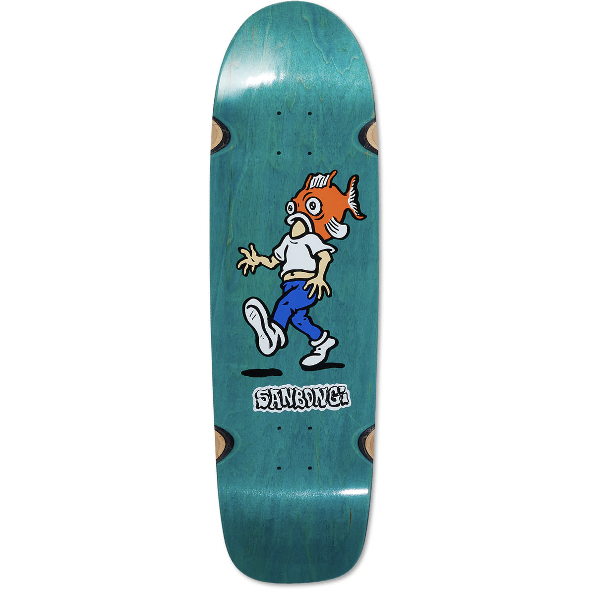 本当に信頼出来る商品 Co. Skate Polar Polar Shaped Deck Head Fish Sanbongi Shin Skateboard