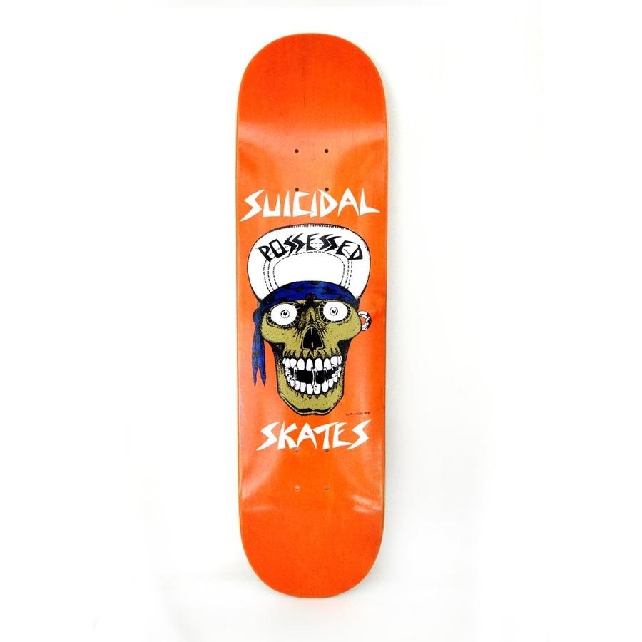 Suicidal Skates Punk Skull Pop Shape Skateboard Deck Decks Pop Shape at