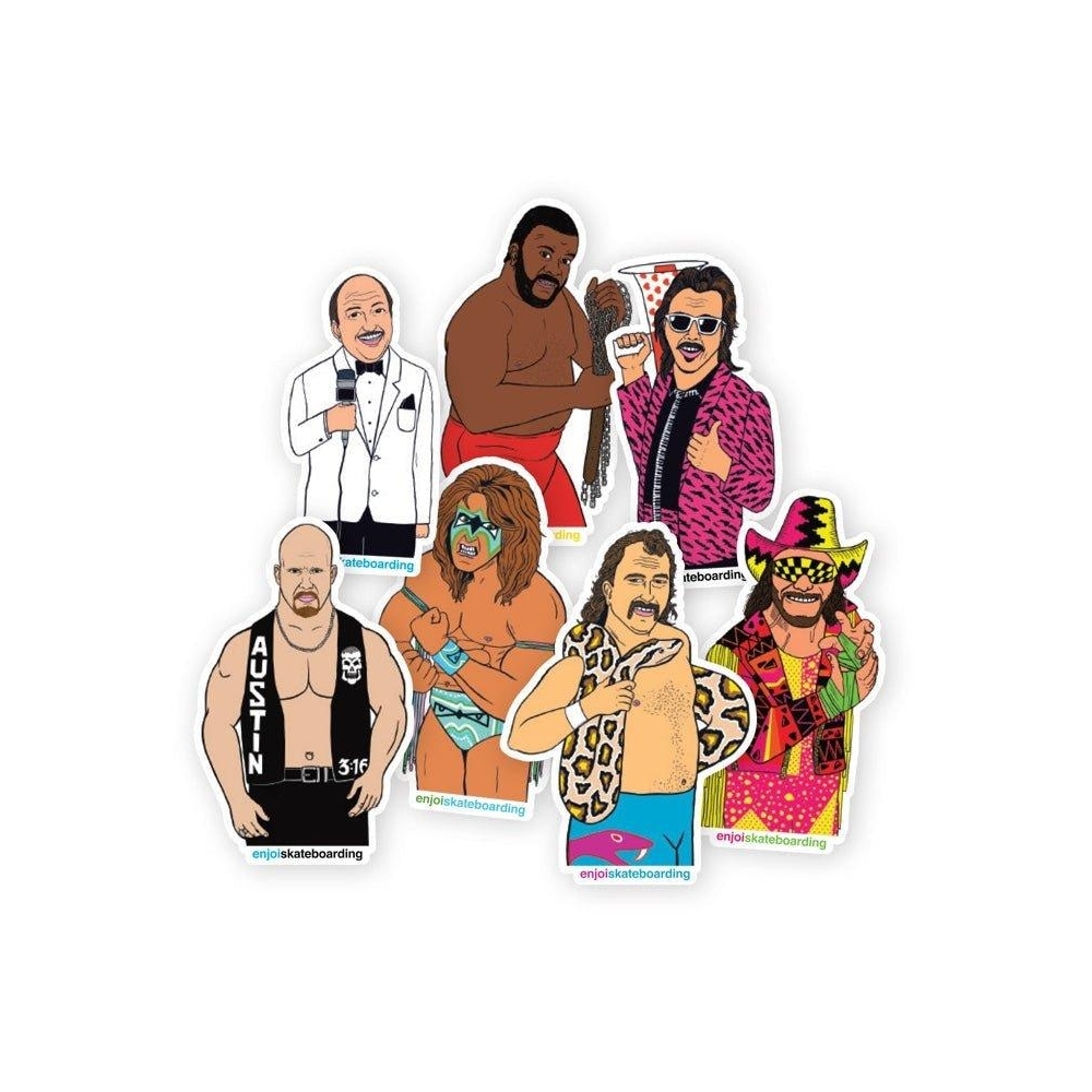 Enjoi Enjoi Body Slam Sticker Pack ACCESSORIES Skate Related Stickers at TriStar Skateboards