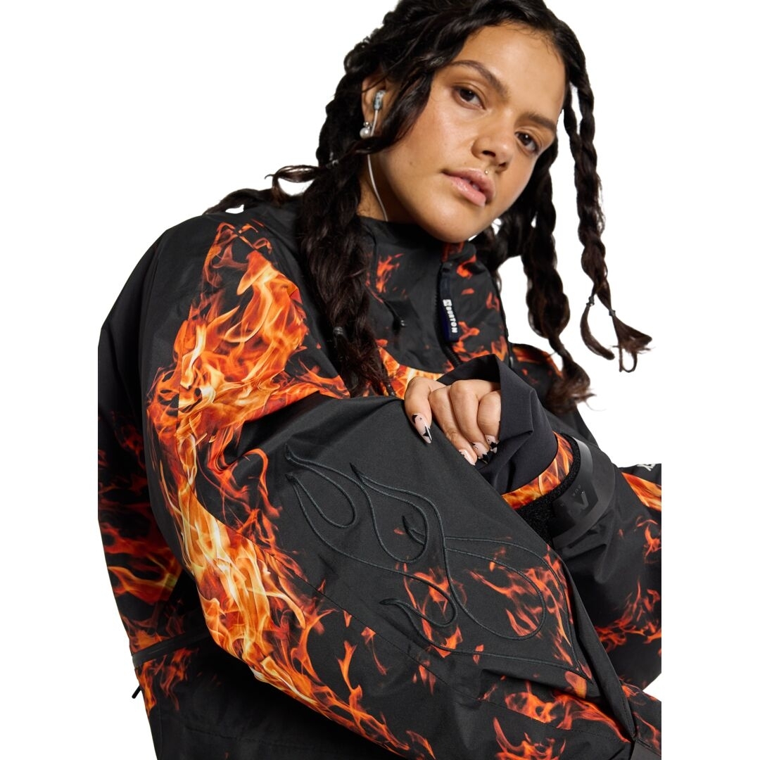 Burton Snowboards AG GORE-TEX 2L Flyrail Jacket (Orange Flame) at