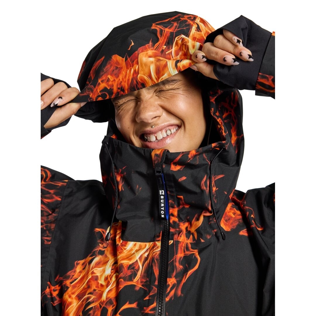 Burton Snowboards AG GORE-TEX 2L Flyrail Jacket (Orange Flame) at