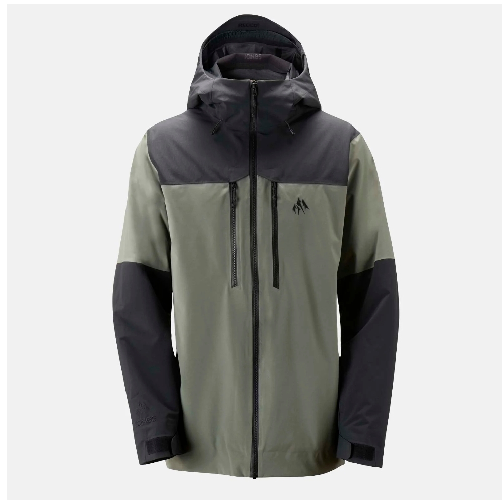 Jones Snowboards Mountain Surf Jacket (Herb Green) Jackets at