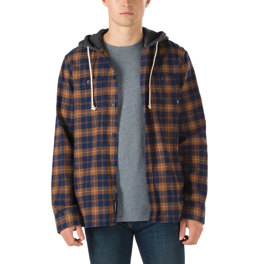 Vans best sale flannel hoodie