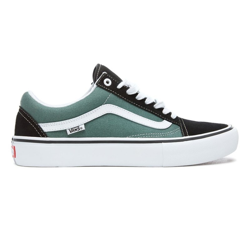 Vans old skool black duck green best sale