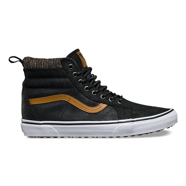 vans sk8 hi fleece black