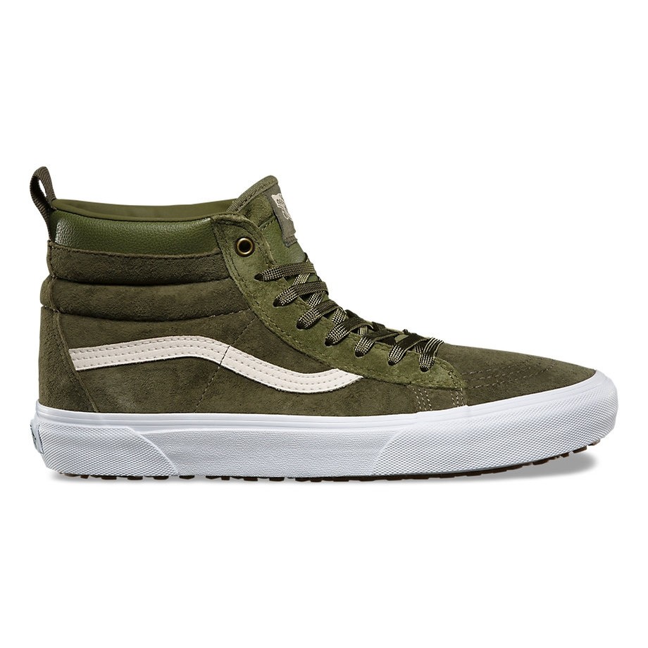 vans sk8 hi winter moss