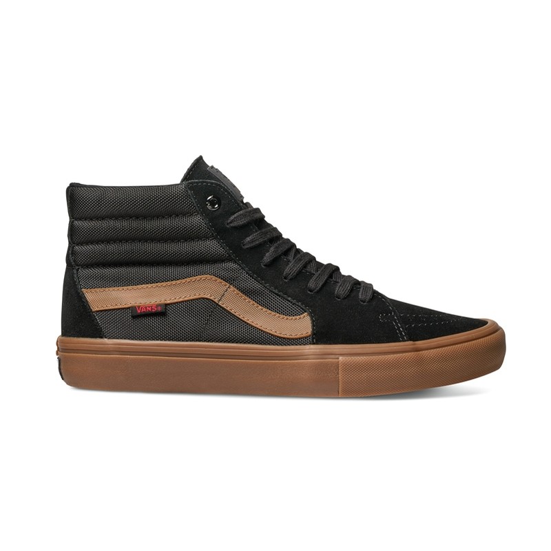 vans sk8 hi pro shoes black gum