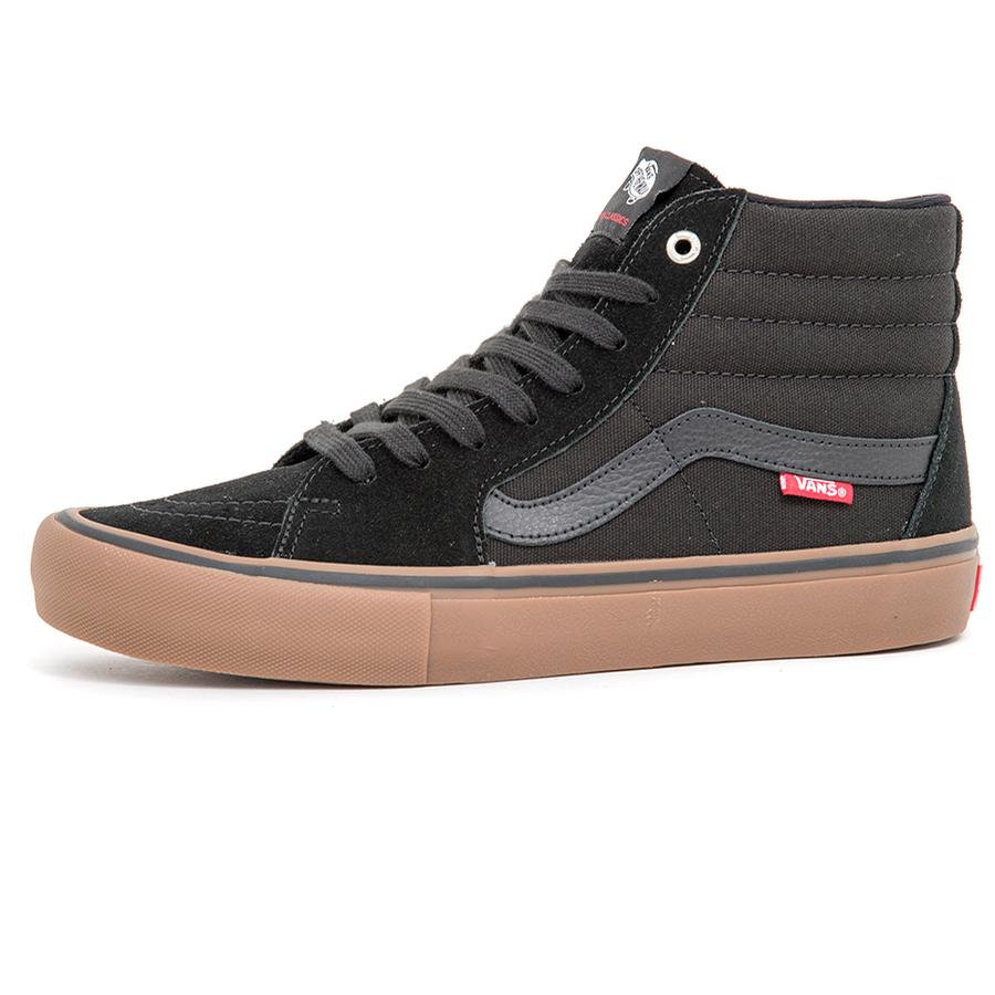 vans hi top black gum