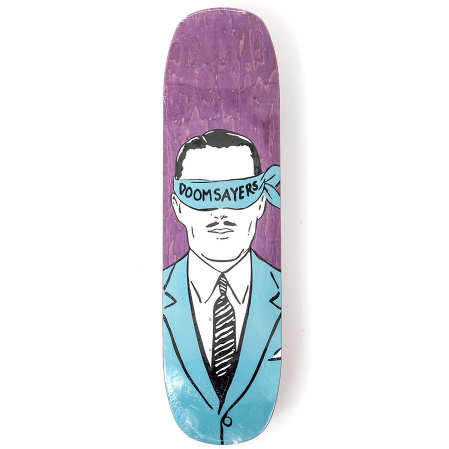 Doom Sayers Corp Guy Double Shovel Deck 8.5 (Purple Stain) Boards at Uprise