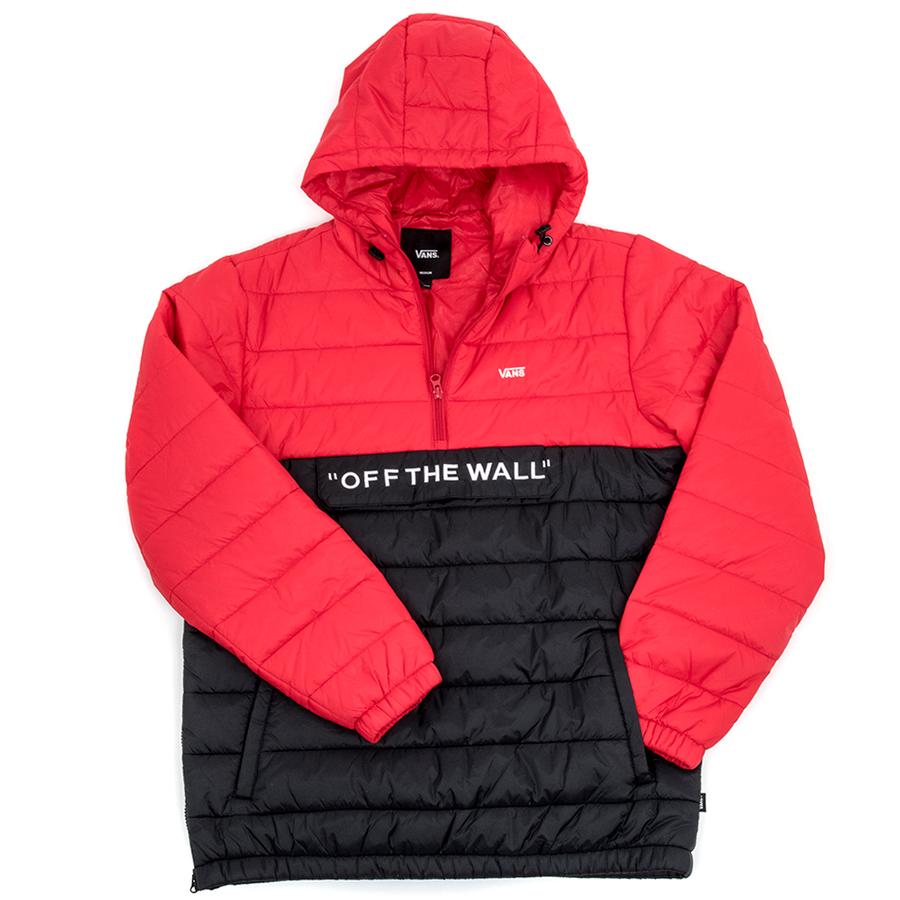 vans jacket red