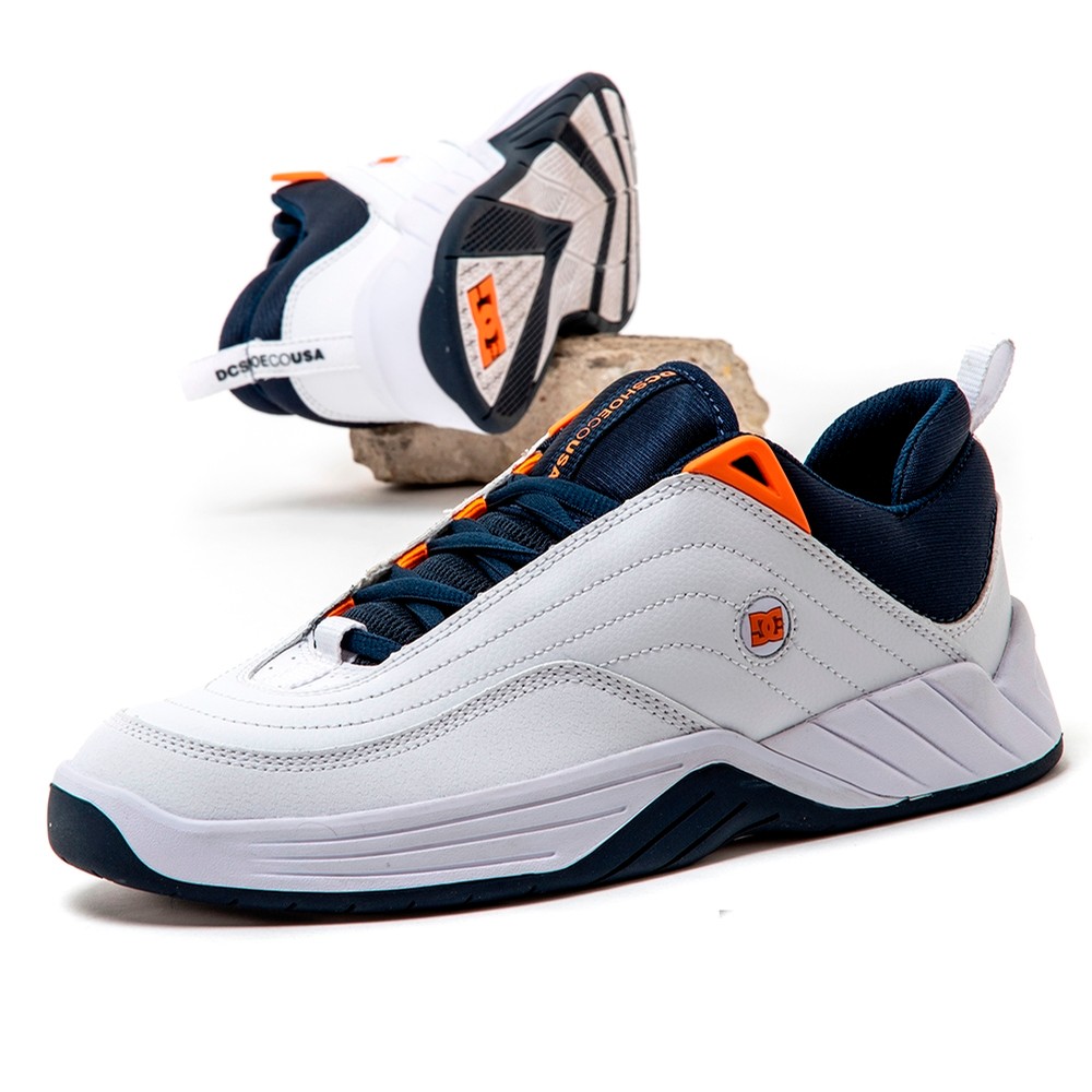 DC Shoe Co. Williams Slim (White / Navy) Men's at Uprise
