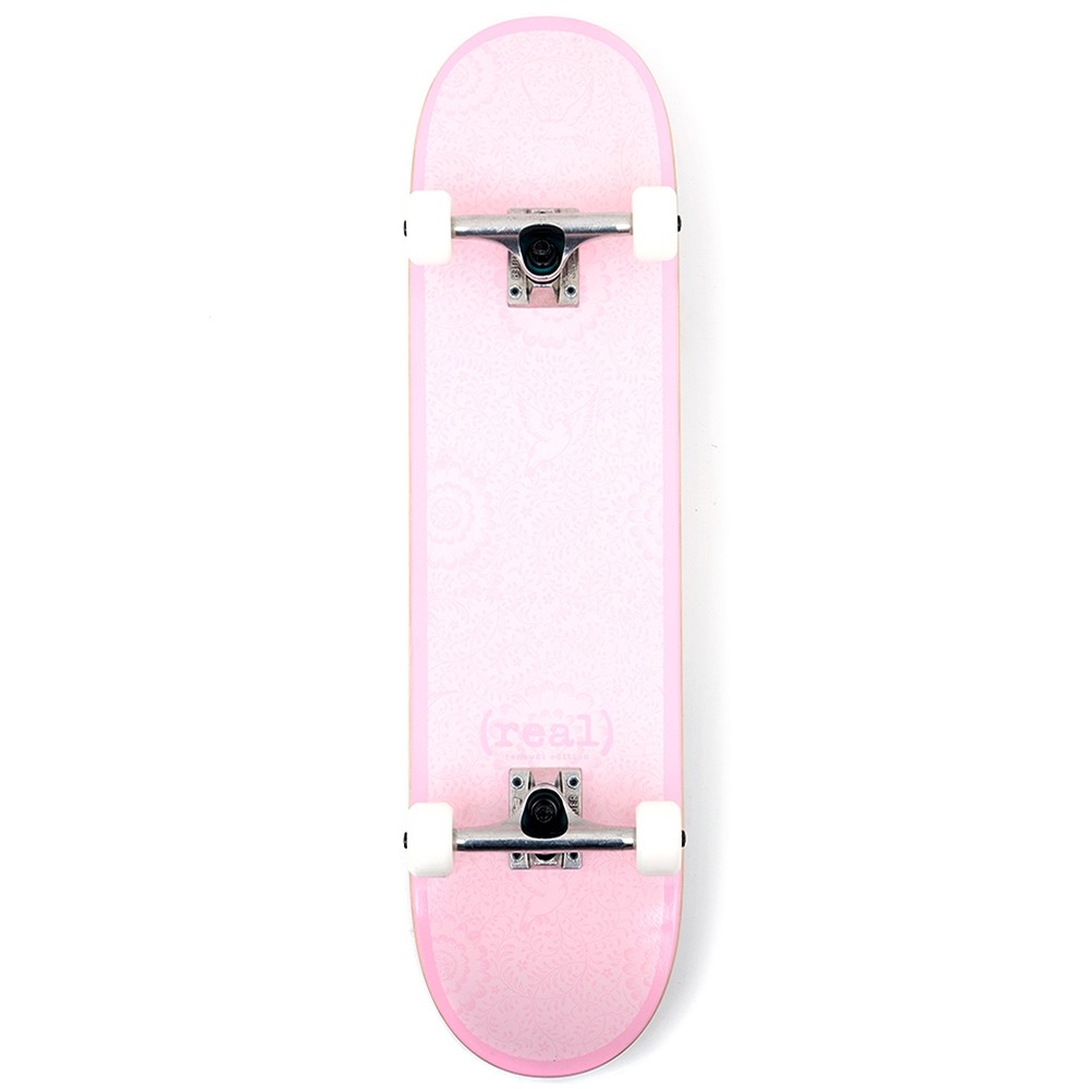 Real Skateboard Deck Flowers Renewal Pink 8.06