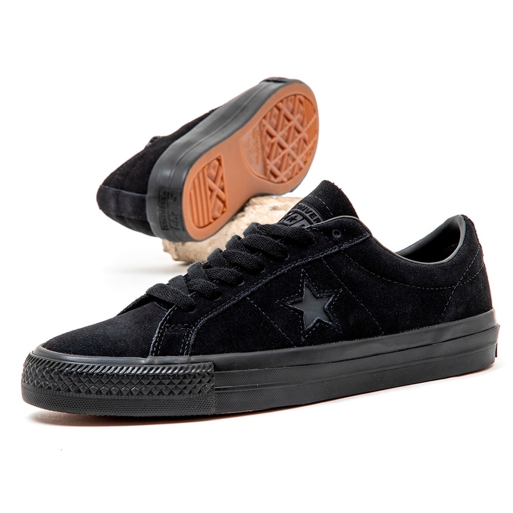 converse one star ox black leather