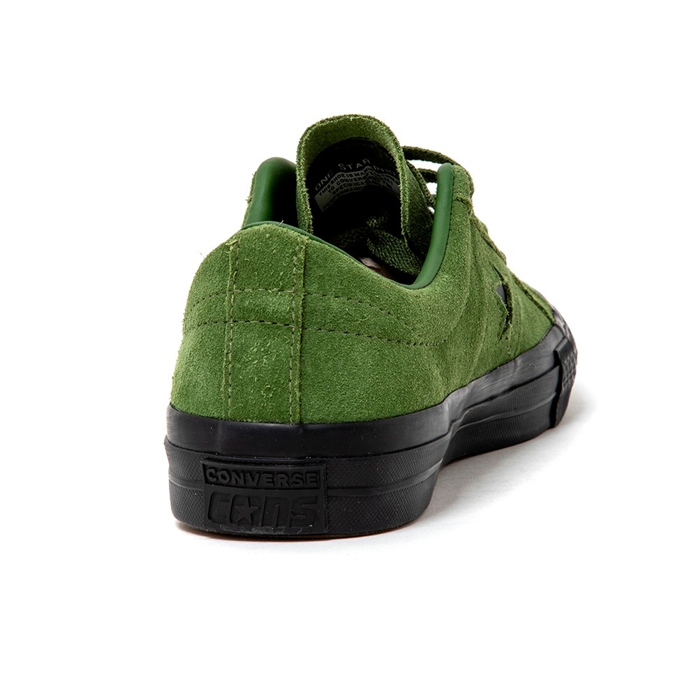 converse one star green suede