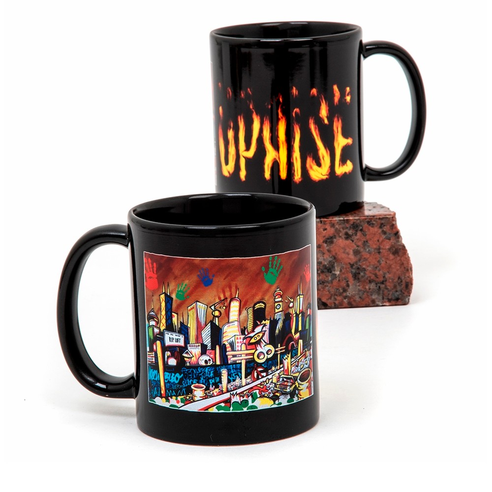 Coffee Mug (Loop Of Fire) Black