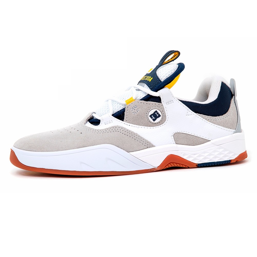 DC Shoe Co. Kalis S (White/Grey/Yellow 