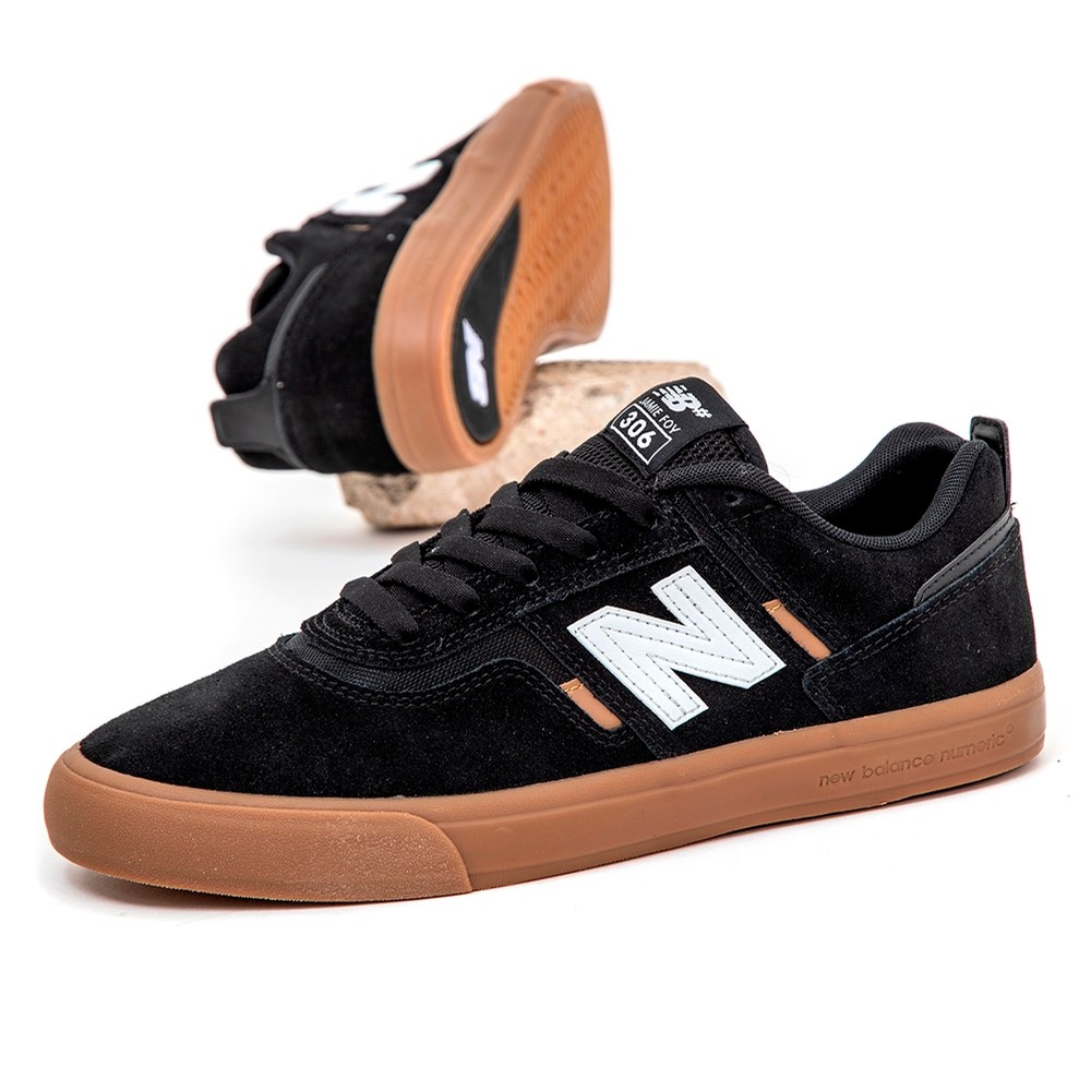 new balance numeric black gum