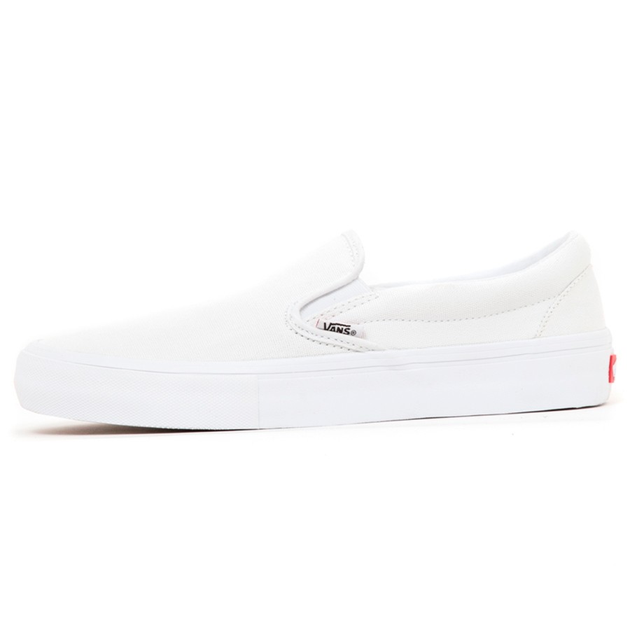 vans slip on pro white