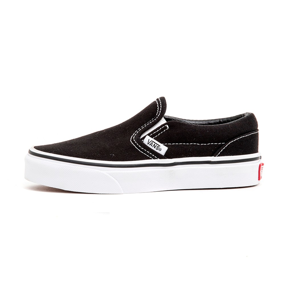 white slip on vans kids