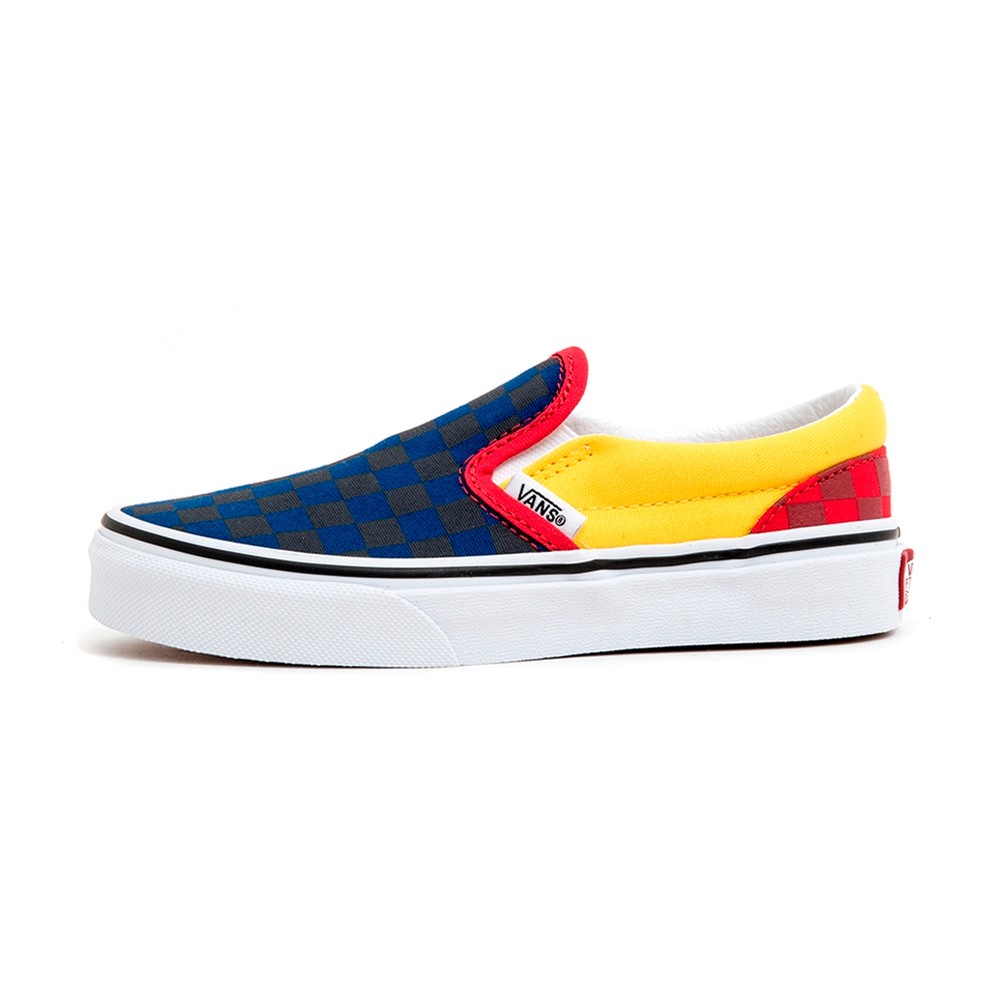 yellow and red vans