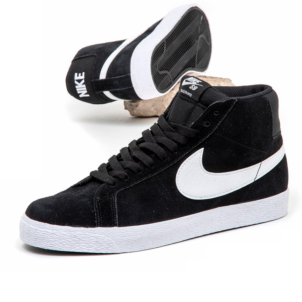 Nike SB Zoom Blazer Mid (Black / White) Men's at Uprise