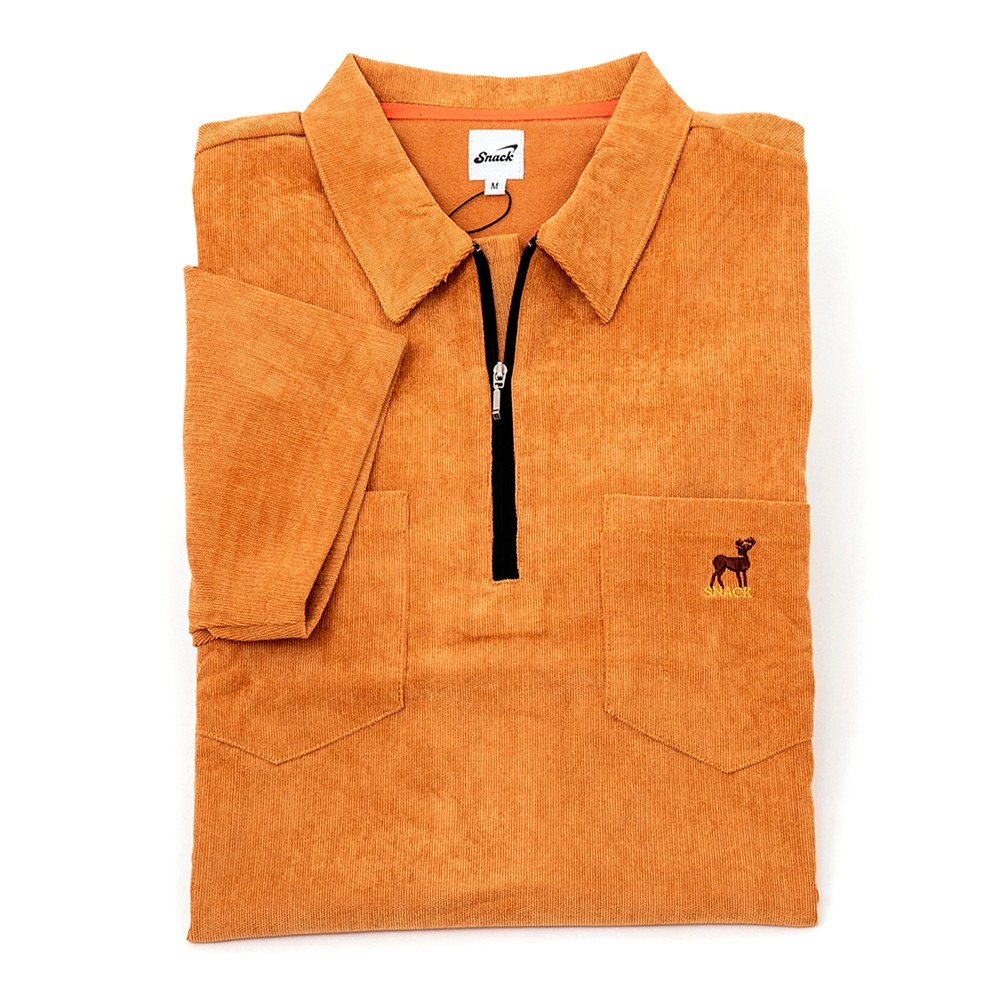 Buck Corduroy Quarter Zip (Brown)