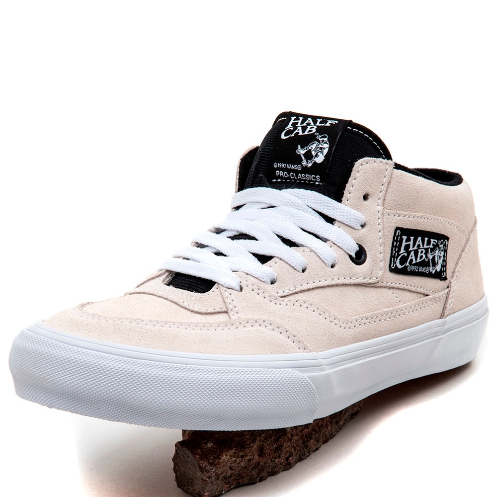 white leather half cabs
