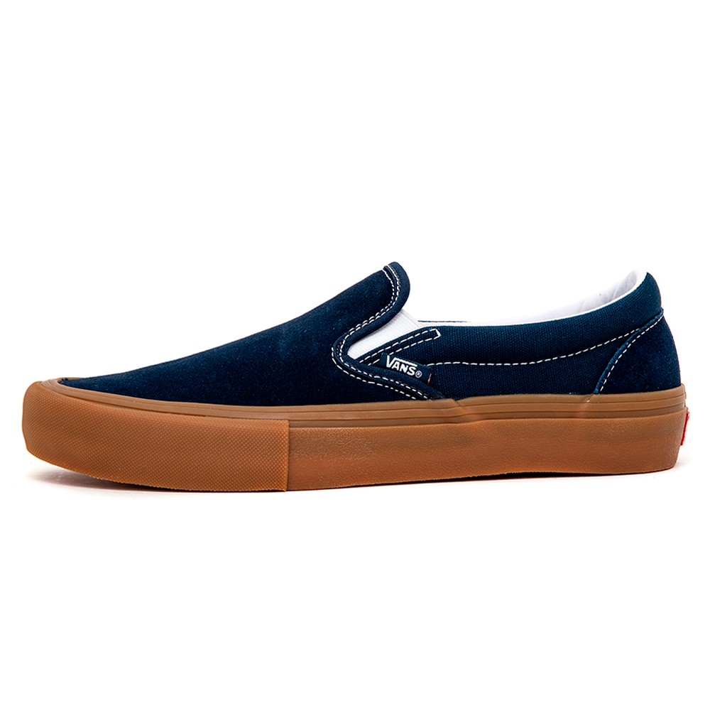 vans slip on pro navy