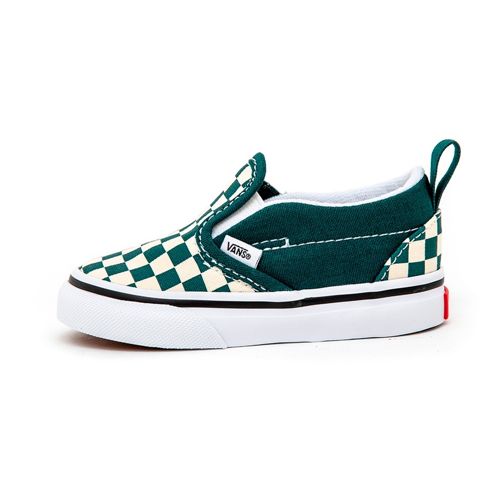 white slip on vans youth