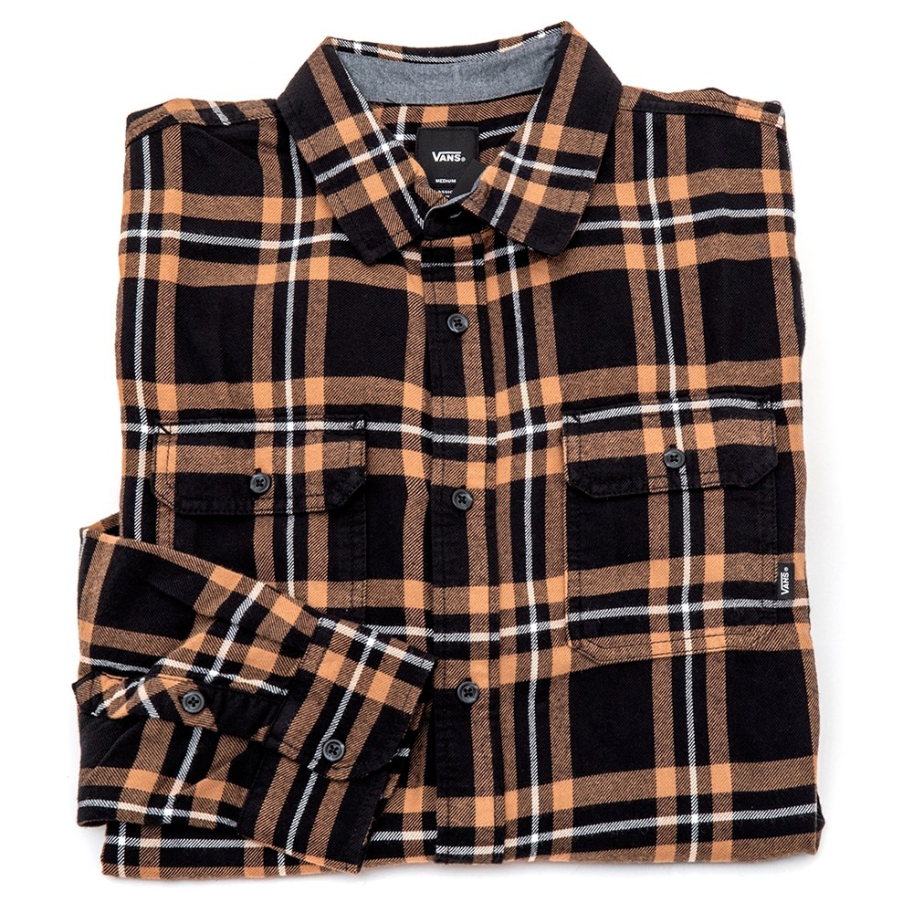 vans black flannel