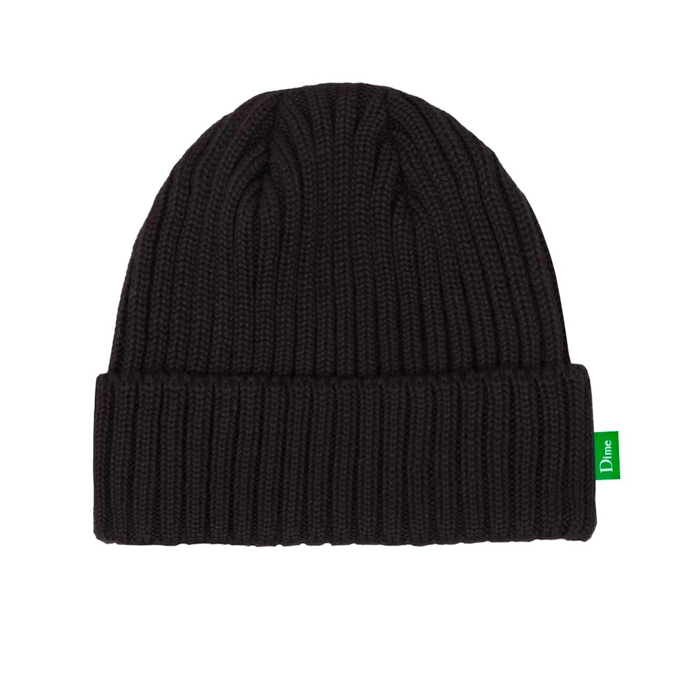 Classic Logo Rib Beanie (Black)