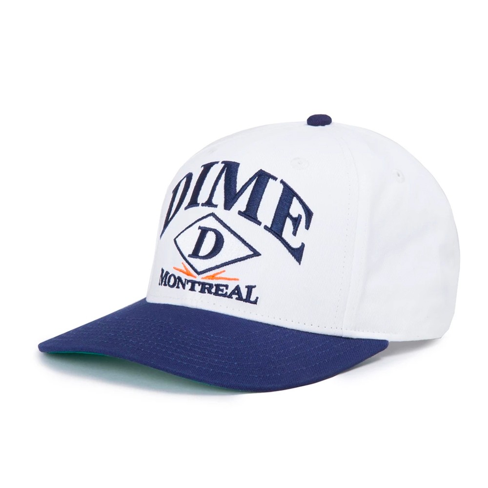 Dime Dime Montreal Cap (White / Navy) Hats Snapbacks and Adjustables at Uprise