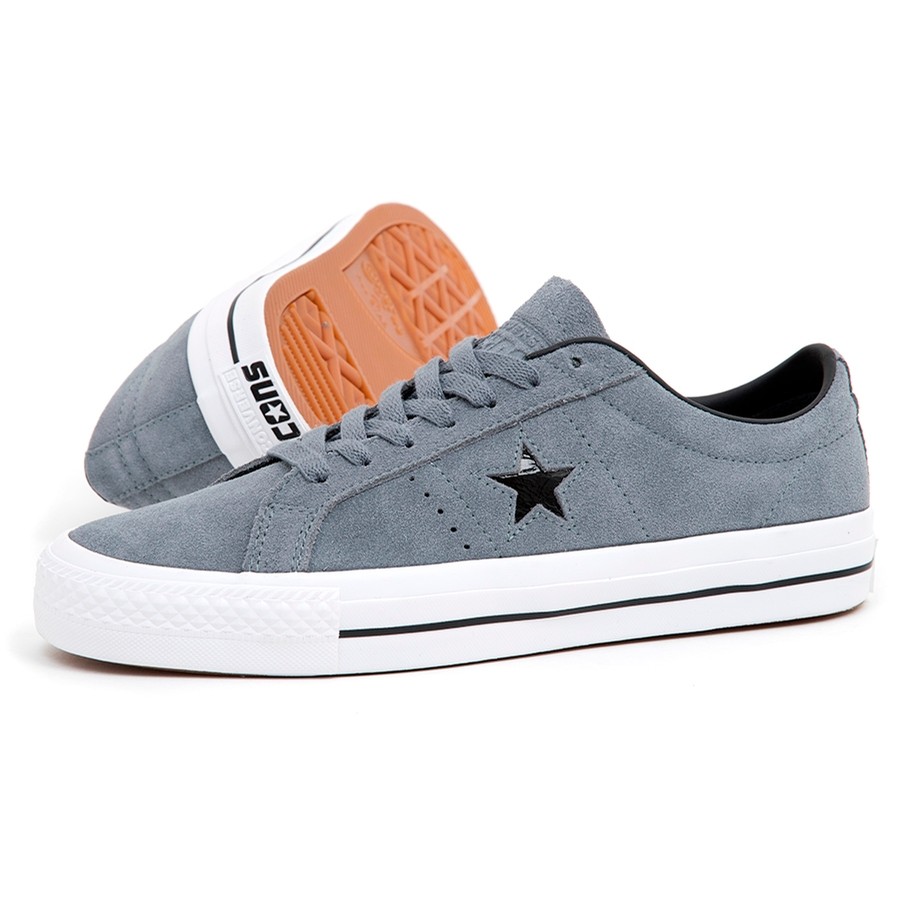 Converse One Star Pro Ox (Cool Grey / Black / White) (S) Men's at Uprise