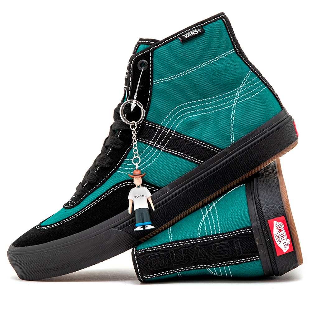 Vans Crockett High Pro (Quasi) Antique Green / Black VBU Shoes Men's