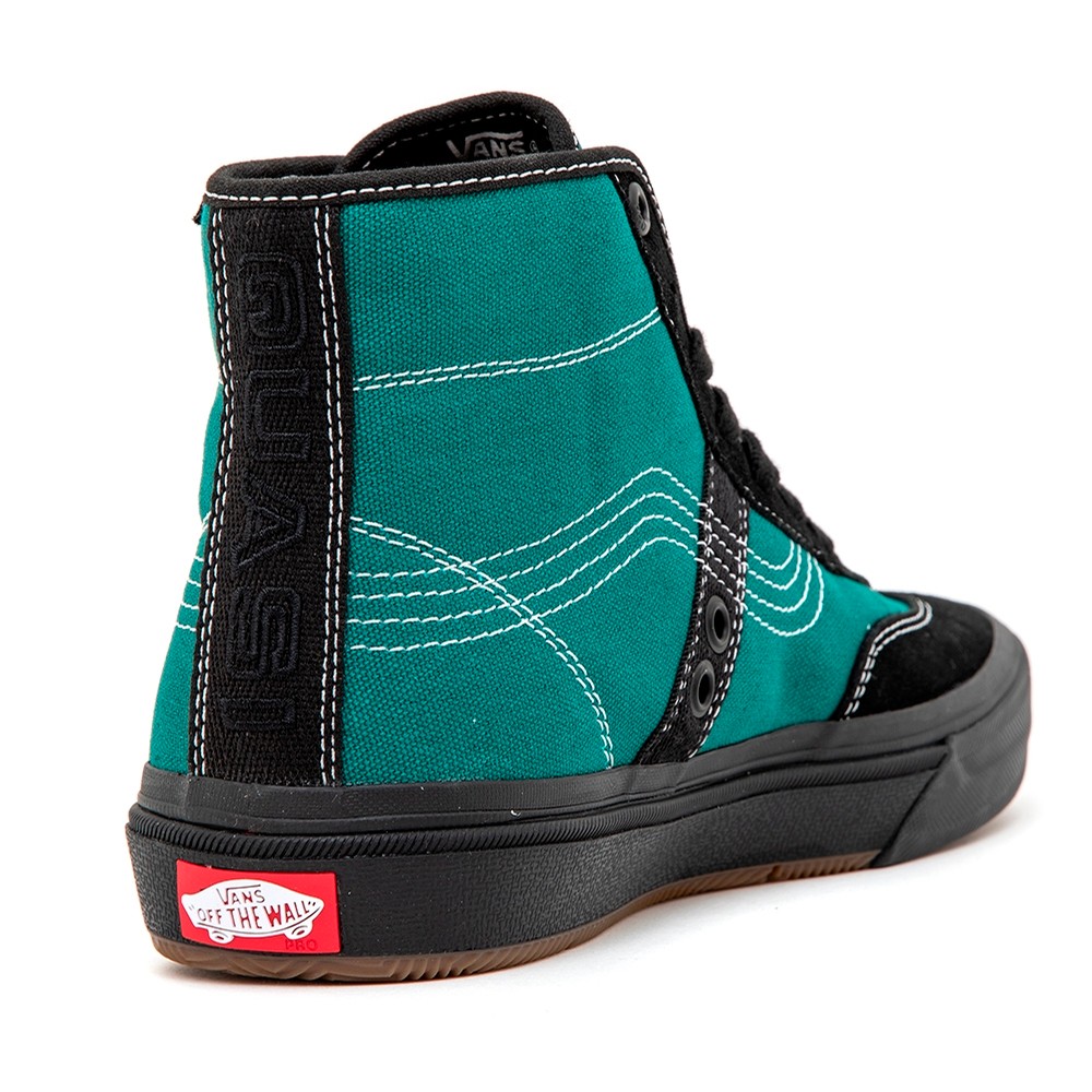 Vans Crockett High Pro (Quasi) Antique Green / Black VBU Shoes Men's