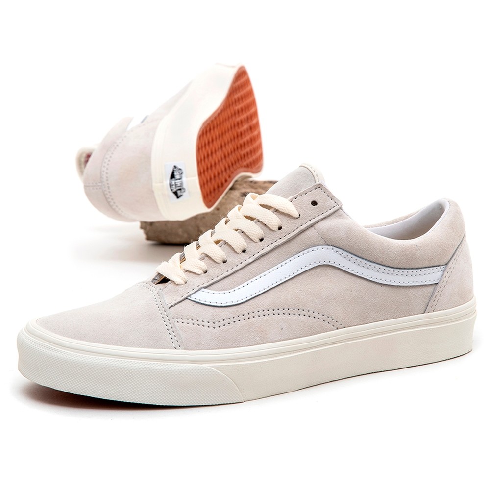 Vans Old Skool (Pig Suede) Marshmallow / True White VBU Men's Shoes at