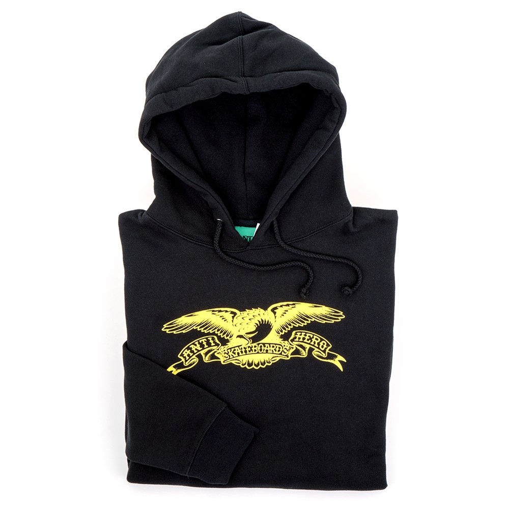 black yellow sweatshirt