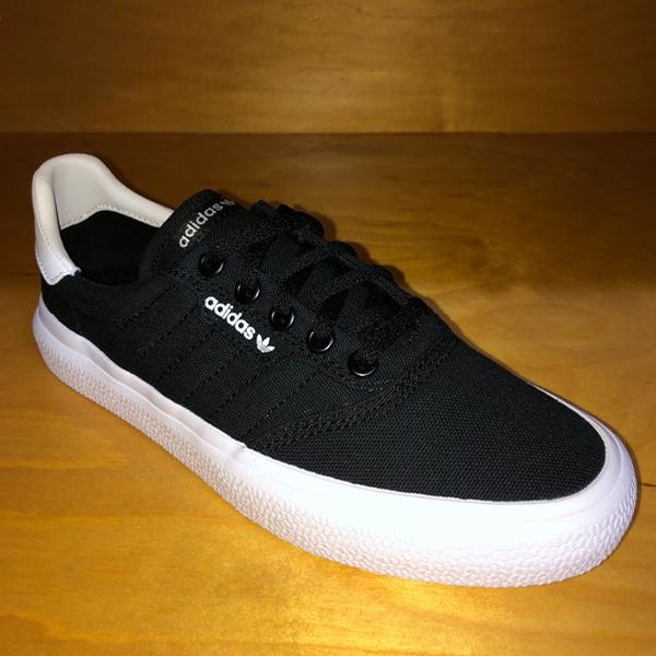 Adidas J Canvas (Black/Black/White) Footwear at Westside Tarpon