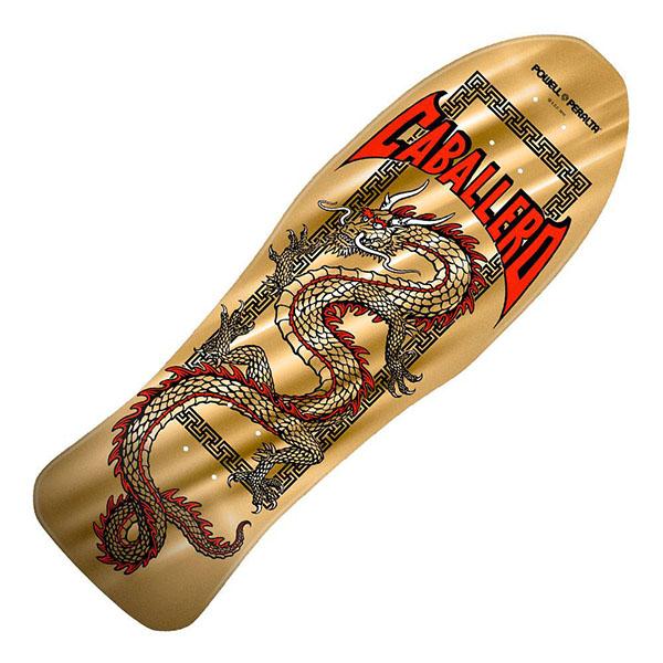 Powell Steve Caballero Chinese Dragon Reissue Gold Foil Decks at