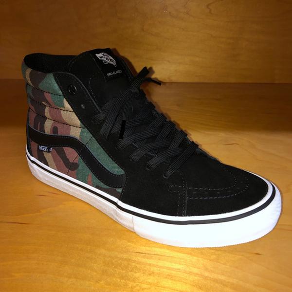 camo vans sk8 hi