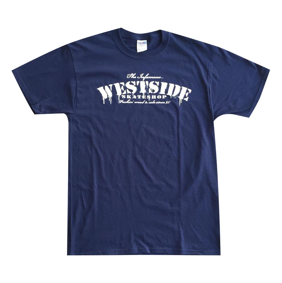 Westside Infamous Tee Navy Clothing Shirts at Westside Tarpon
