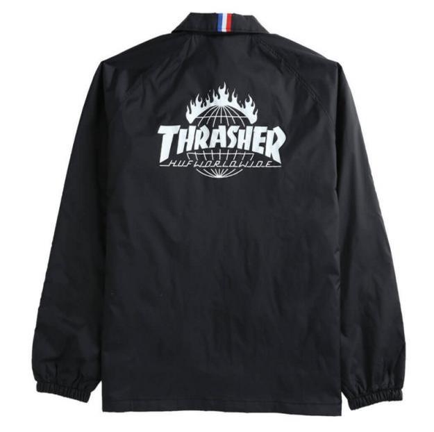 thrasher x huf jacket